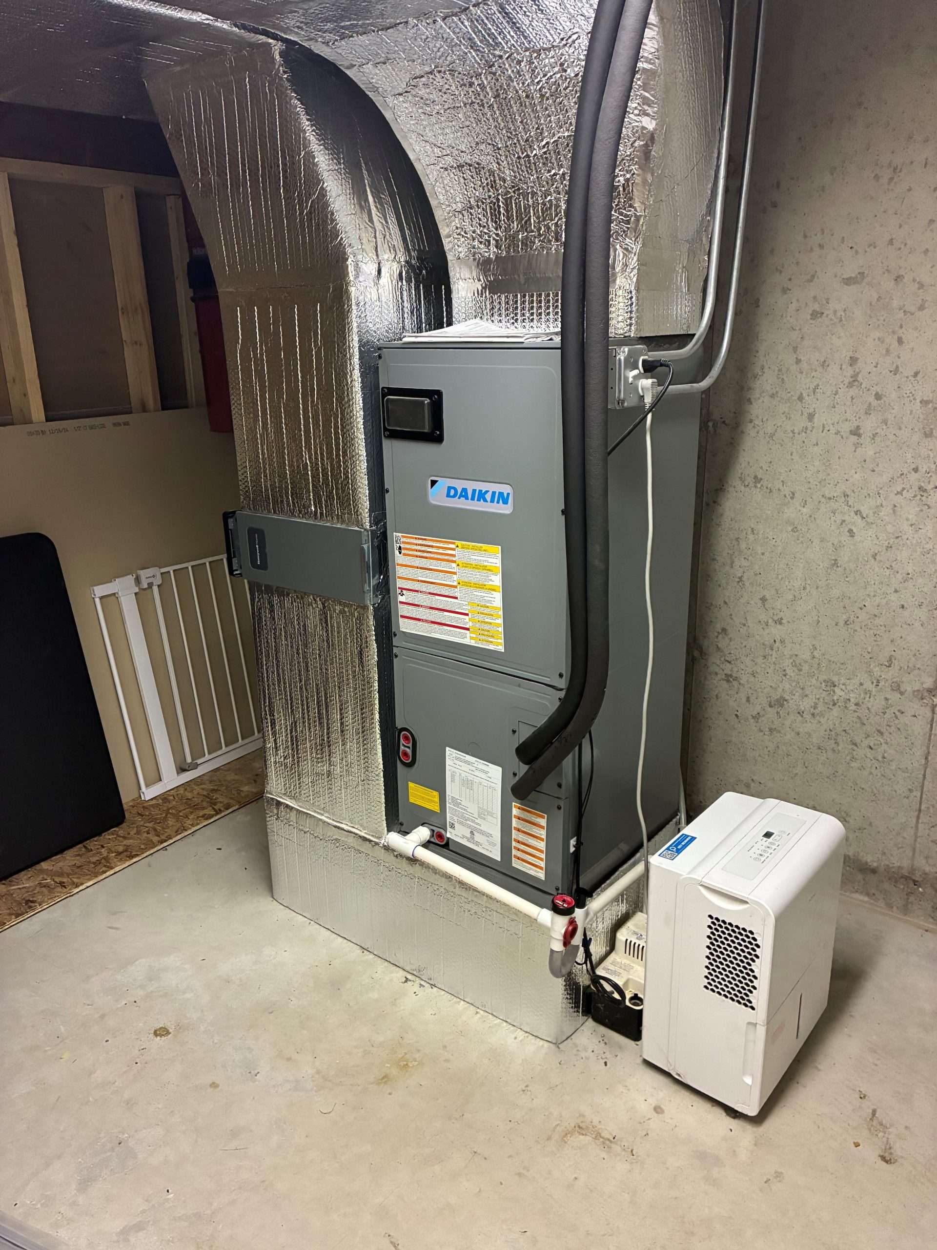 Daikin commercial HVAC air handler installation by SS Service Corp